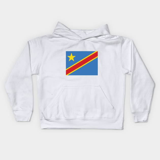 Democratic Republic of the Congo Kids Hoodie by Wickedcartoons